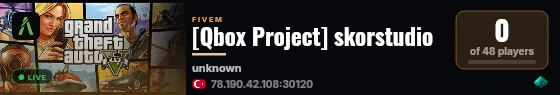 [Qbox Project] skorstudio live status badge