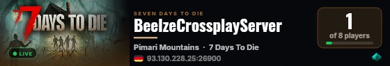 BeelzeCrossplayServer live status badge