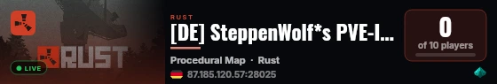[DE] SteppenWolf*s PVE-Insel live status badge