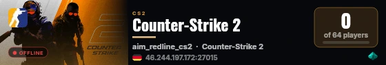 Counter-Strike 2 live status badge