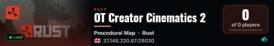OT Creator Cinematics 2 live status badge