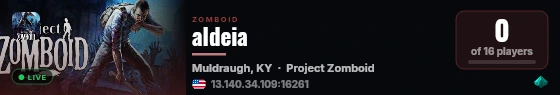aldeia live status badge