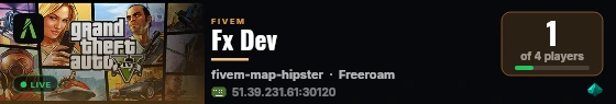 Fx Dev  live status badge