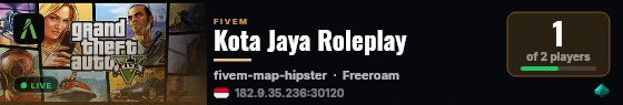 Kota Jaya Roleplay live status badge
