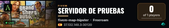 SERVIDOR DE PRUEBAS live status badge