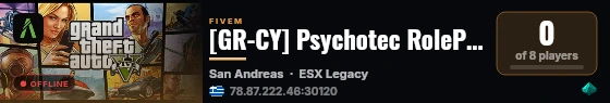 [GR-CY] Psychotec RolePlay | Psychotec Development live status badge