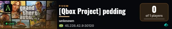 [Qbox Project] pedding live status badge