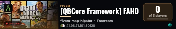 [QBCore Framework] FAHD live status badge
