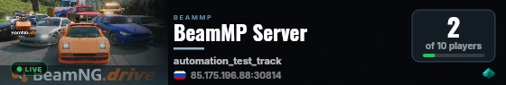 BeamMP Server live status badge