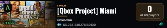 [Qbox Project] Miami live status badge