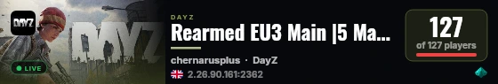 Rearmed EU3 Main |5 Man Max 23.08 live status badge