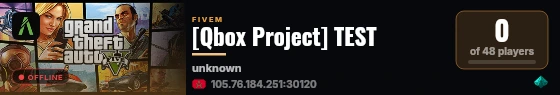[Qbox Project] TEST live status badge