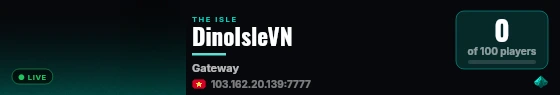 DinoIsleVN live status badge