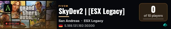 SkyDev2 | [ESX Legacy] live status badge