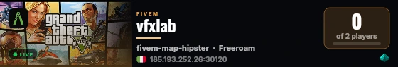 vfxlab live status badge