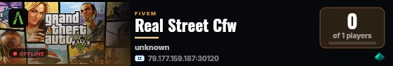 Real Street Cfw  live status badge
