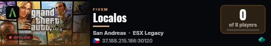 Localos live status badge