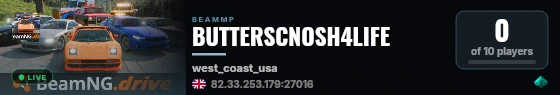 BUTTERSCNOSH4LIFE live status badge
