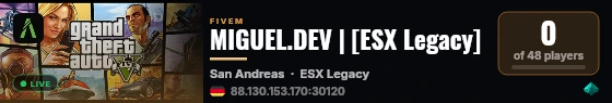 MIGUEL.DEV | [ESX Legacy] live status badge