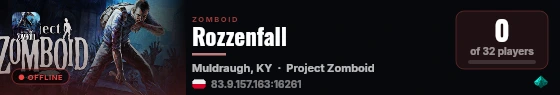 Rozzenfall live status badge