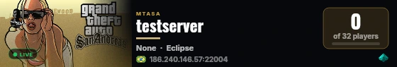 testserver live status badge