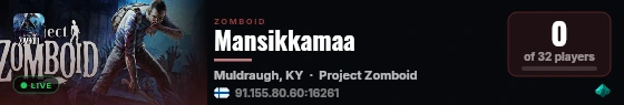 Mansikkamaa live status badge