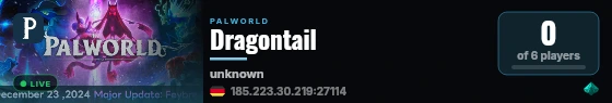 Dragontail live status badge