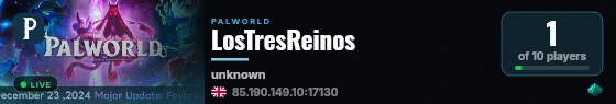 LosTresReinos live status badge