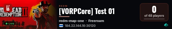 [VORPCore] Test 01 live status badge
