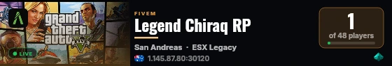Legend Chiraq RP live status badge