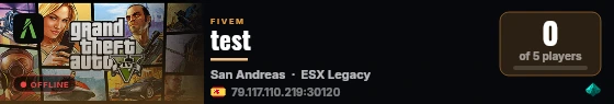 test live status badge