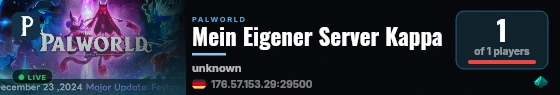 Mein Eigener Server Kappa live status badge