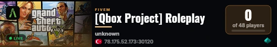 [Qbox Project] Roleplay live status badge