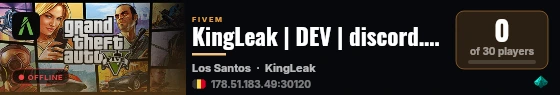 KingLeak | DEV | discord.gg/KingLeak live status badge
