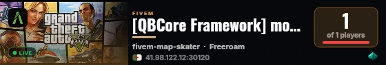 [QBCore Framework] moh27_dev live status badge