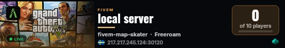 local server live status badge