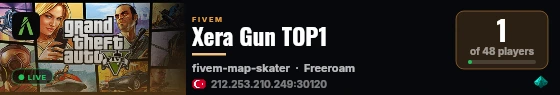 Xera Gun TOP1 live status badge