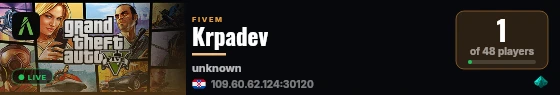 Krpadev live status badge