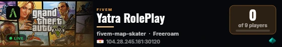 Yatra RolePlay live status badge