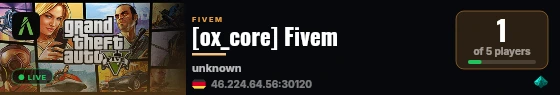 [ox_core] Fivem live status badge