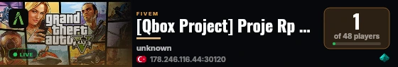 [Qbox Project] Proje Rp TR TEMA live status badge
