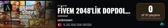 FİVEM 2048'LİK DOPDOLU KIYAFET VE ARAÇ PAKETİ | HER ŞEY DAHİL 1000 TL live status badge