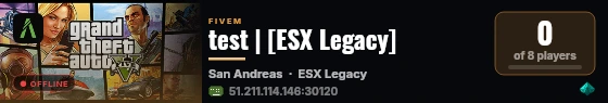 test | [ESX Legacy] live status badge