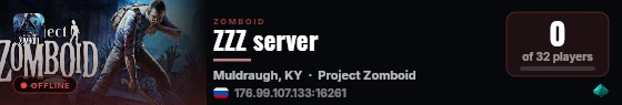 ZZZ server live status badge