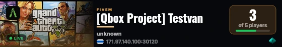 [Qbox Project] Testvan live status badge