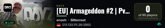 [EU] Armageddon #2 | PvE /w PvP Zones | Traders | Quests live status badge