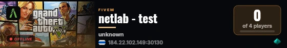 netlab - test live status badge