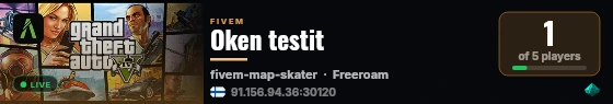 Oken testit live status badge