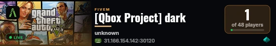 [Qbox Project] dark live status badge