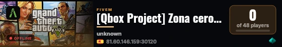 [Qbox Project] Zona cero RP live status badge